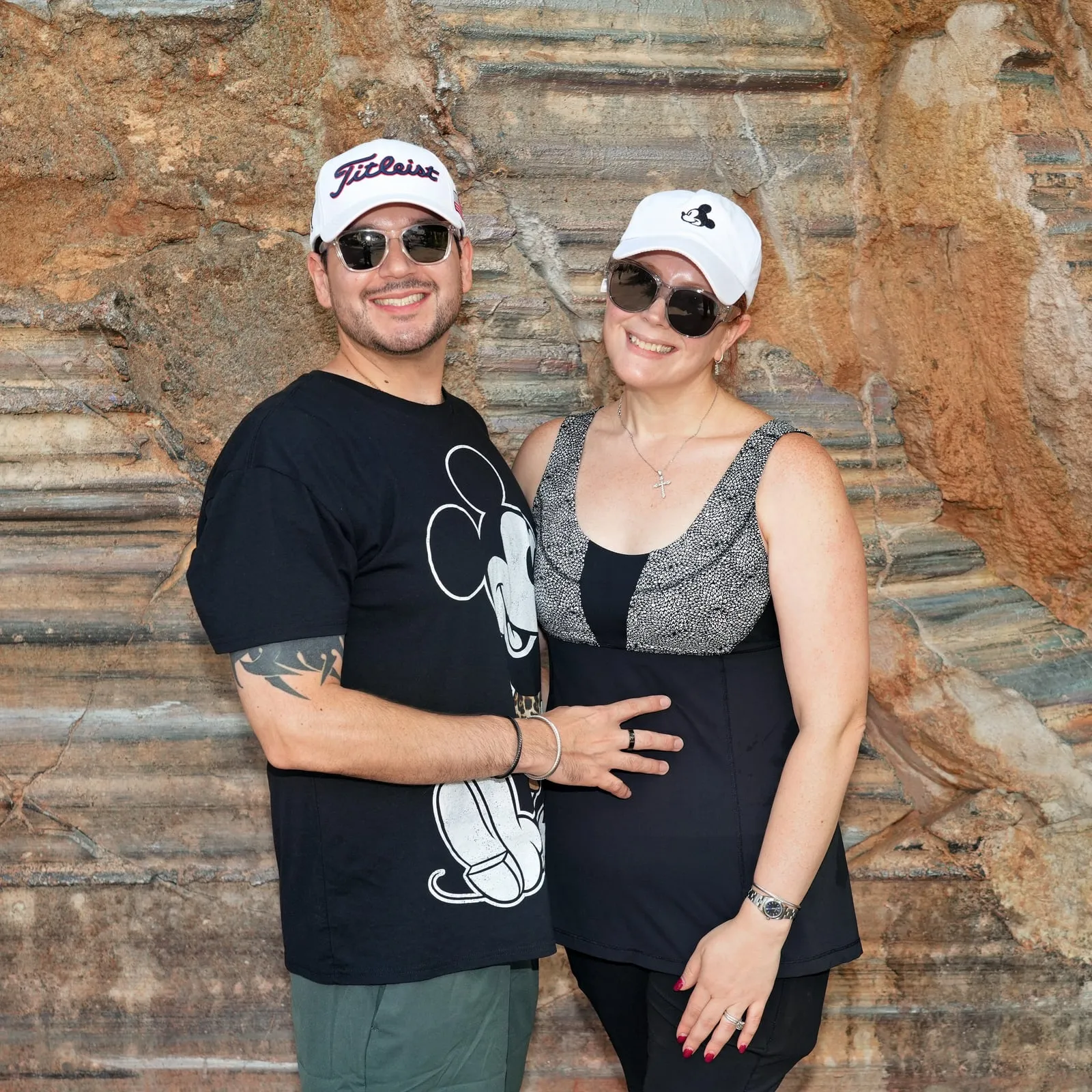 Andrew and Victoria at a Disney park