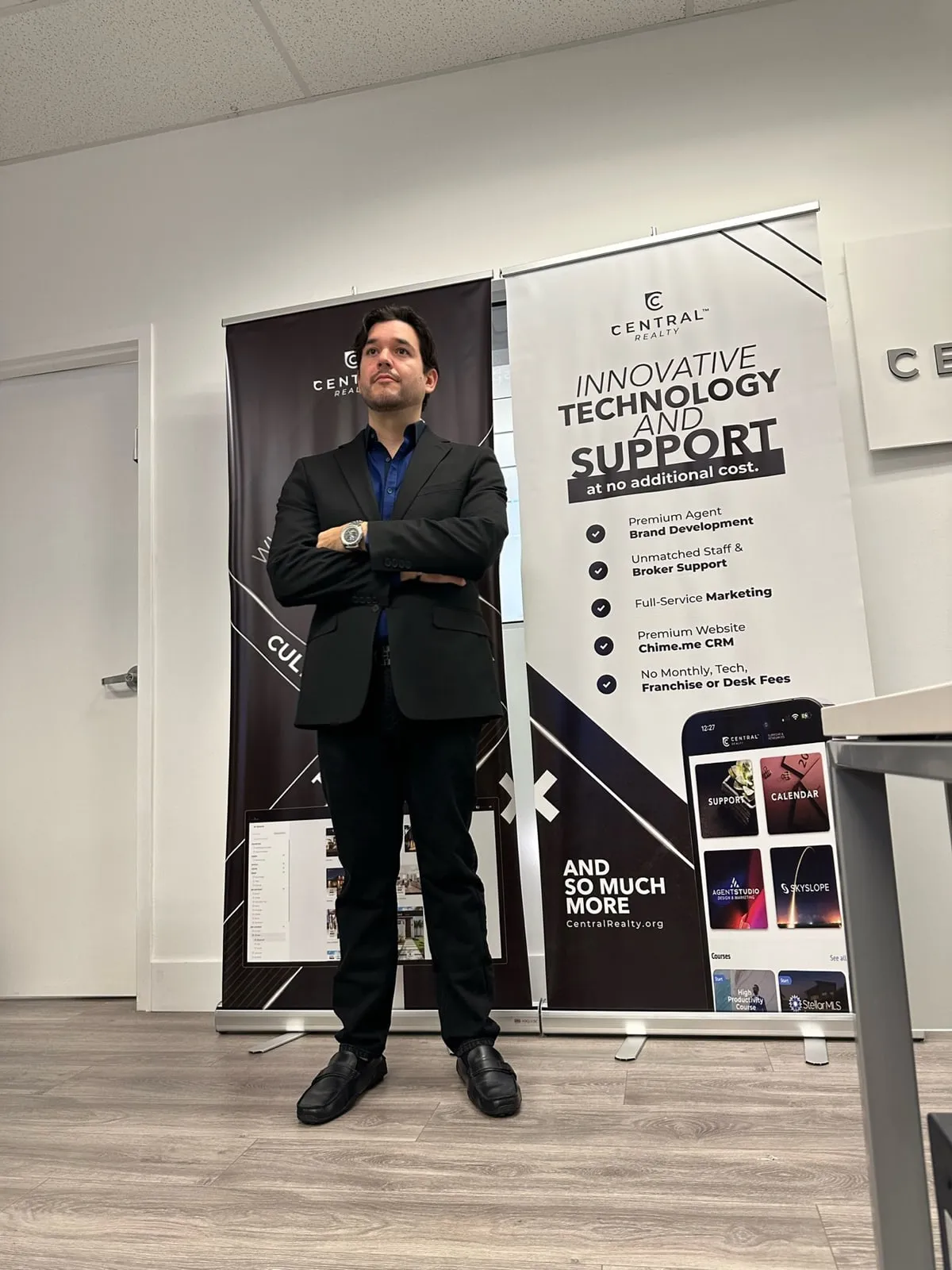 Andrew presenting at a workshop